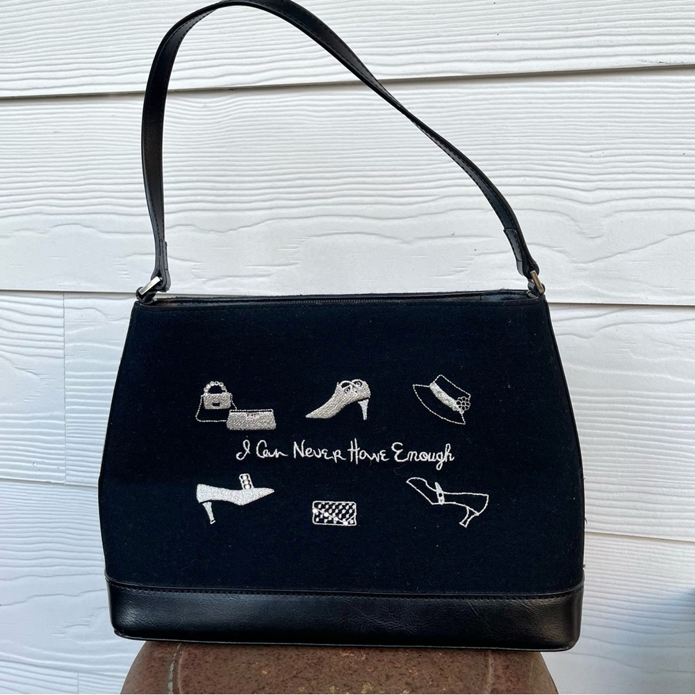 Lulu Guinness Black Y2K Shoulder Bag